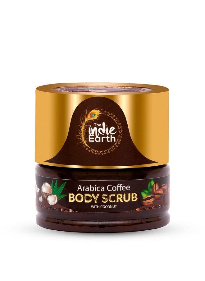 The Indie Earth Arabica Coffee Body Scrub With Coconut & Shea Butter For Brighter Skin Tone Globally Trusted Premium Natural Body Scrub ; For Smooth Supple & Radiant Skin Care 125Gm  - Image 1