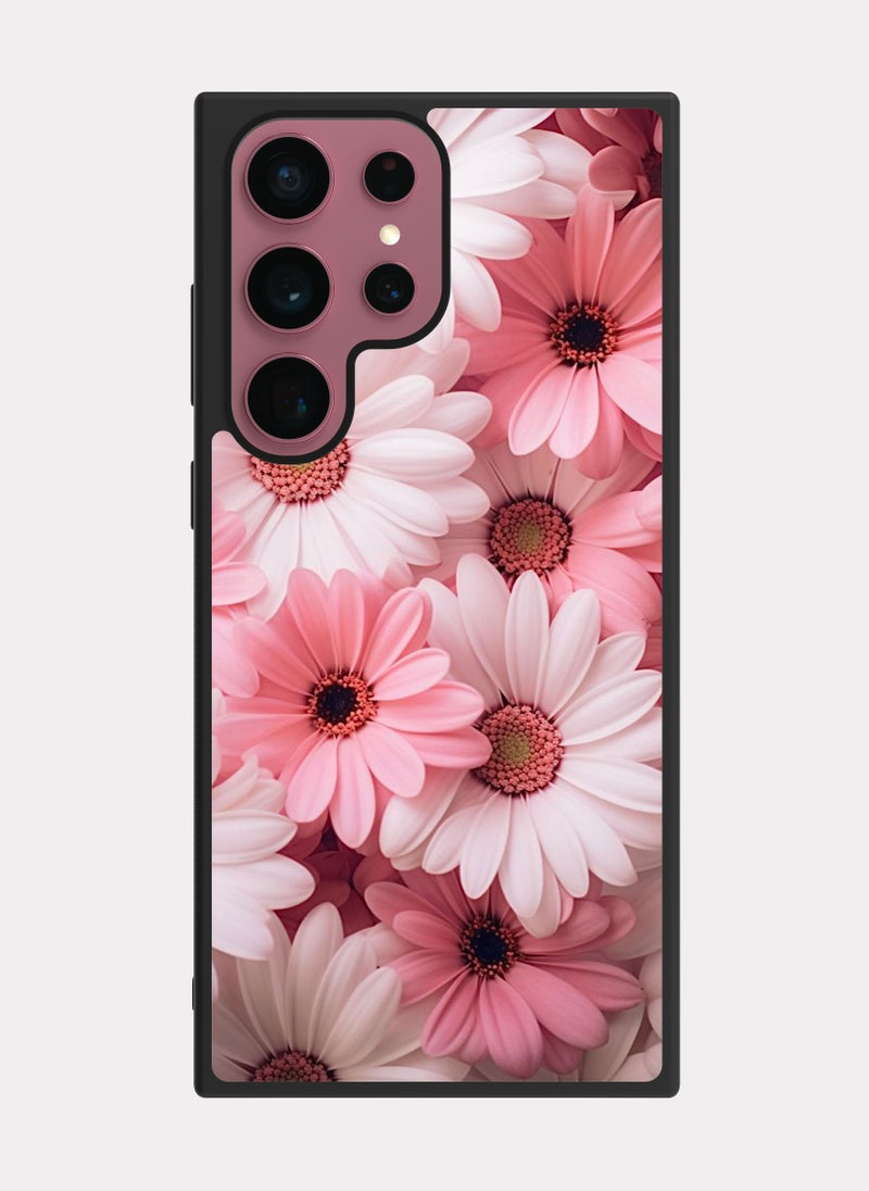 PXLAAT Samsung Galaxy S22 Ultra case cover Pink roses - Image 1