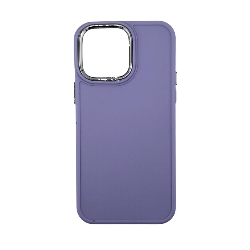 TEXOS CA-07 Silicone Protective Case with Metallic Camera Ring for iPhone For iPhone 11 Pro Max - Amber - Image 1