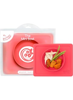 ezpz ezpz (Coral) - Mini Bowl - One-Piece Silicone placemat + Bowl  - Image 1