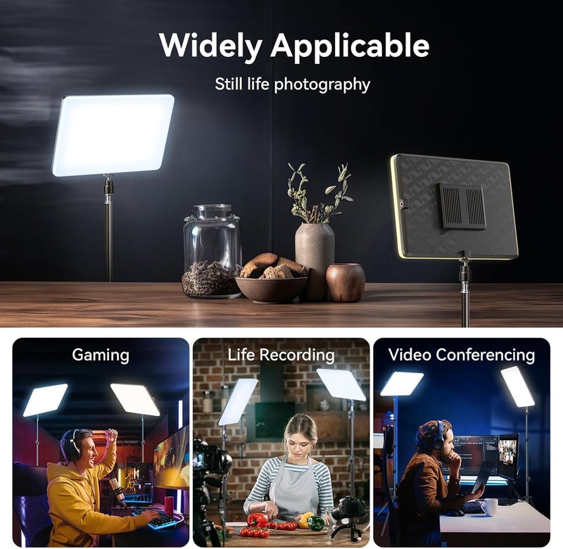 YUGAM® 11-Inch USB LED Panel Light | Dimmable Soft Light for Photography, Video Recording, Live Streaming, Makeup | Adjustable Brightness & Color Temperature (No Tripod) - Image 4