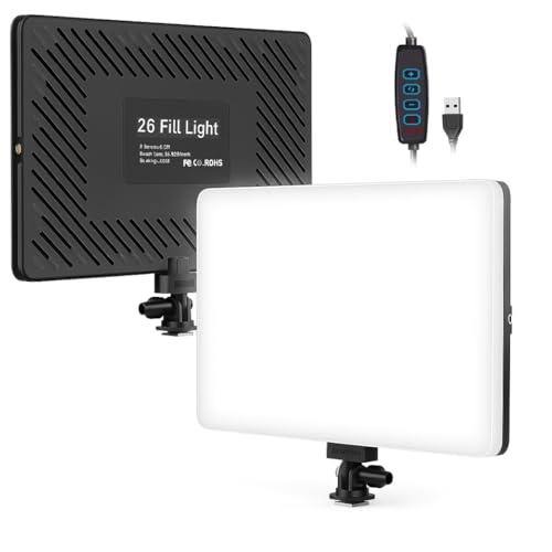YUGAM® 11-Inch USB LED Panel Light | Dimmable Soft Light for Photography, Video Recording, Live Streaming, Makeup | Adjustable Brightness & Color Temperature (No Tripod) - Image 1