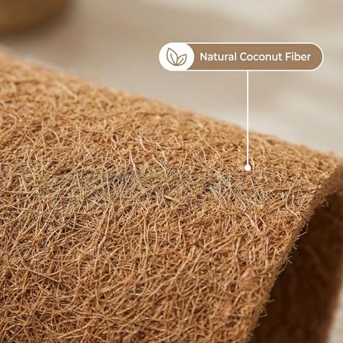 EBIEFLY 10Pcs Reptile Substrate Mat Carpet Chicken Nest Mat 30 * 30cm Natural Coconut Fiber Pet Mat Substrate Liner Terrarium Planter Liner for Lizard Turtle Snake Gecko Bearded Dragon Tortoise - Image 5