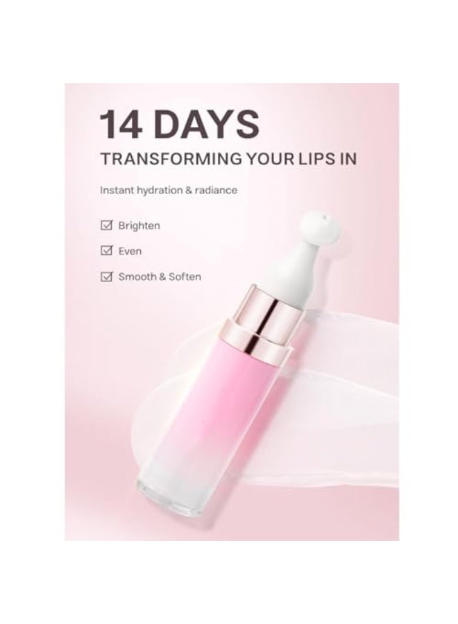 كوسروس سيروم شفاه مBrightening الببتيد، علاج مرطب للشفاه ليلاً ونهاراً، يغذي بعمق ويدعم حجم الشفاه، أقلام لامعة تقلل من الخطوط الدقيقة، تخفف الجفاف للحصول على شفات متلألئة ورطبة وممتلئة. - Image 4