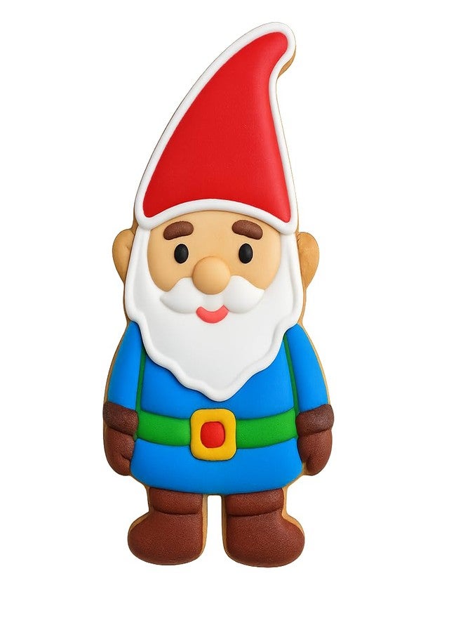 Mighty Gadget Garden Gnome Cookie Cutter - 4x2.22 Inches, Whimsical Bearded Gnome Design for Baking Fun (Random Color) - Image 5