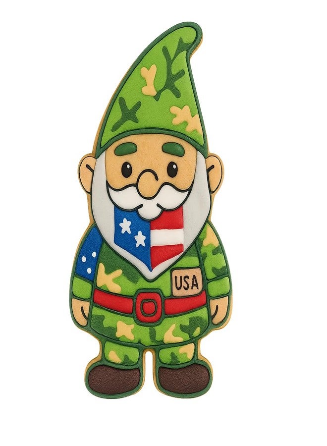Mighty Gadget Garden Gnome Cookie Cutter - 4x2.22 Inches, Whimsical Bearded Gnome Design for Baking Fun (Random Color) - Image 4