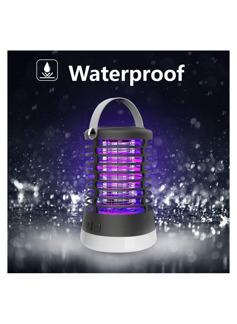 SYOSI Bug Zapper, Electronic Mosquito Killing Bulb and Camping Lamp, Waterproof Mosquito Repellent Insect Killer Fly Trap with Tent Light Rechargeable for Indoor Outdoor - Image 5