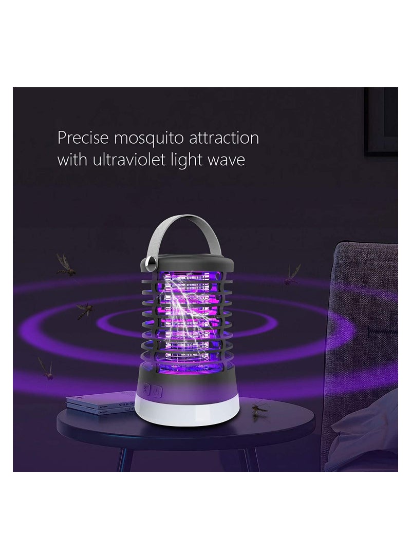 SYOSI Bug Zapper, Electronic Mosquito Killing Bulb and Camping Lamp, Waterproof Mosquito Repellent Insect Killer Fly Trap with Tent Light Rechargeable for Indoor Outdoor - Image 2