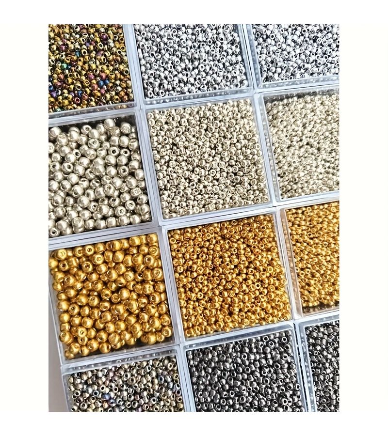 Purple Glass Rice Beads 2mm 820pcs Round for Jewelry Making - Image 2