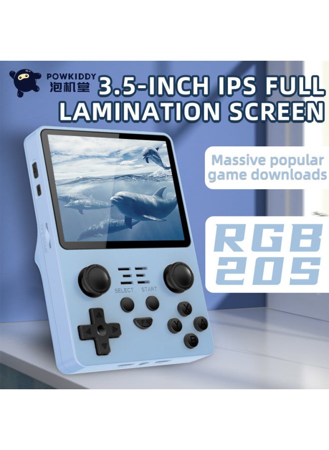 Generic - RGB20S Open Source Handheld IPS HD Handheld Game Machine Nostalgic Retro PSP Rocker Arcade FC Cross-border-Product Color:RGB20S Standard (16g +128g) Built-in 25000 + Games-Model:Yellow (english Version) - Image 1