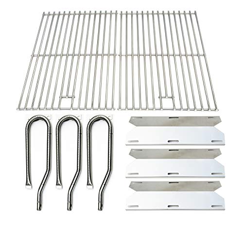Direct Store Parts Kit DG131 Replacement for Jenn Air Gas Grill 720-0336 (Stainless Steel Burner, Heat Plate, and Solid Cooking Grid) - Image 1