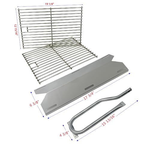 Direct Store Parts Kit DG131 Replacement for Jenn Air Gas Grill 720-0336 (Stainless Steel Burner, Heat Plate, and Solid Cooking Grid) - Image 3