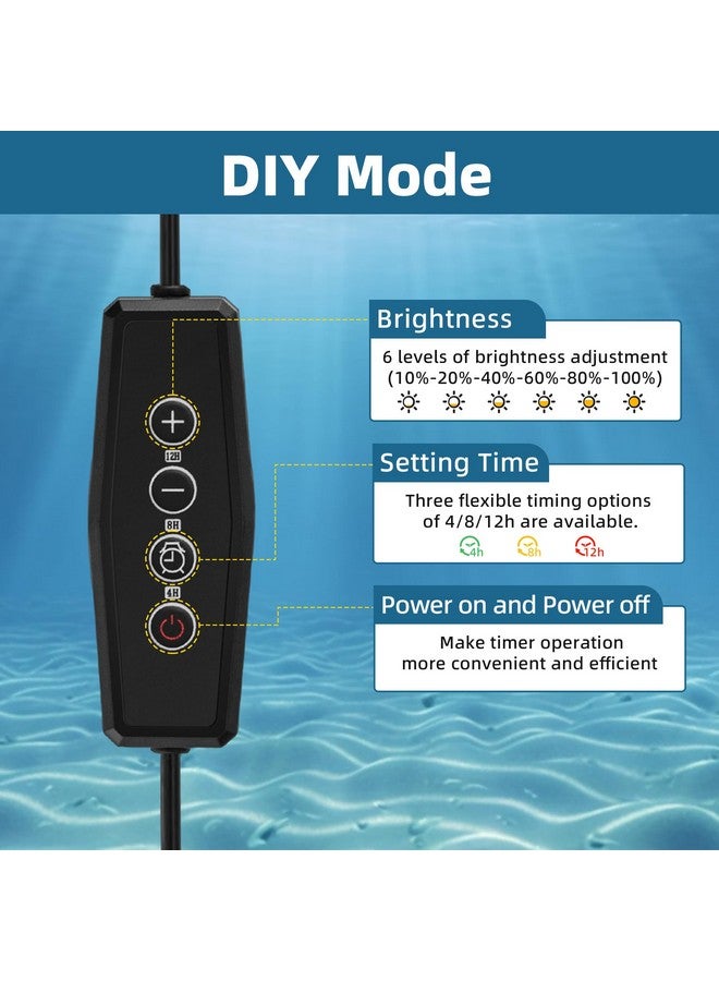 داتو جهاز تحكم في إضاءة حوض السمك DaToo مع مؤقت إضاءة LED أحادي القناة مع سطوع قابل للتعديل ومفتاح تعتيم الإضاءة 4/8/12 ساعة لإضاءة LED بجهد 5-24 فولت تيار مستمر - Image 2