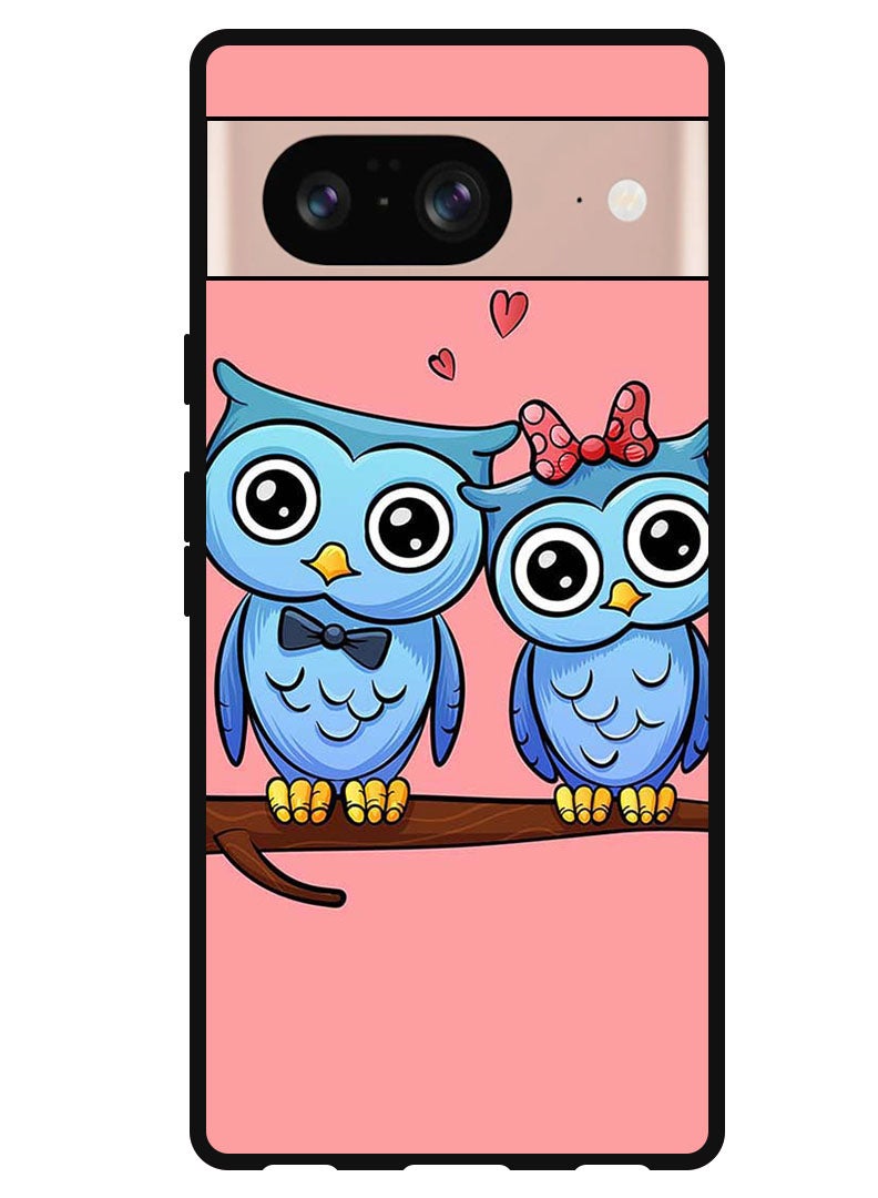 Theodor Protective Case Anti Scratch Shock Proof Bumper Cover For Google Pixel 8 Owls - Image 1