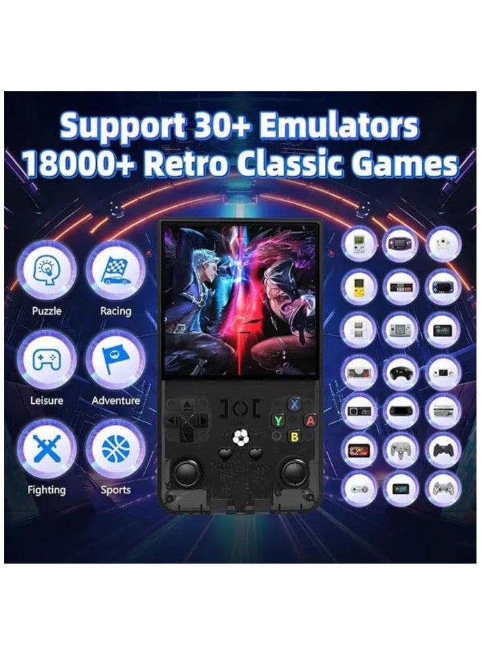 YJ R36 MAX Retro Handheld Game Console 64GB, 3.5" IPS Screen Portable Linux Gaming Console, Built-in Retro Games, Supports PSP, PS1, N64, Dreamcast, GBA, SNES, NES, Arcade & WiFi - Image 5