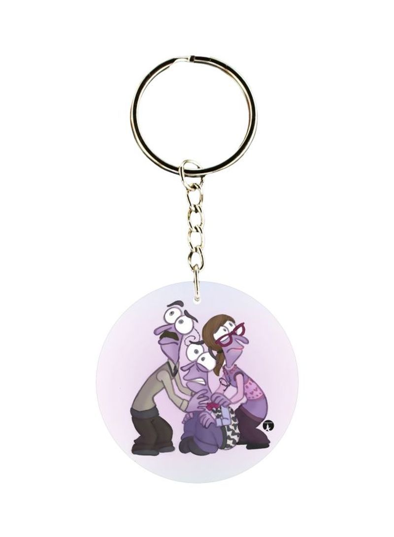 RKN Cartoon Printed Plastic Keychain