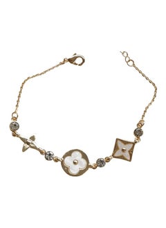 Sliver Four-Leaf Clover Bracelet