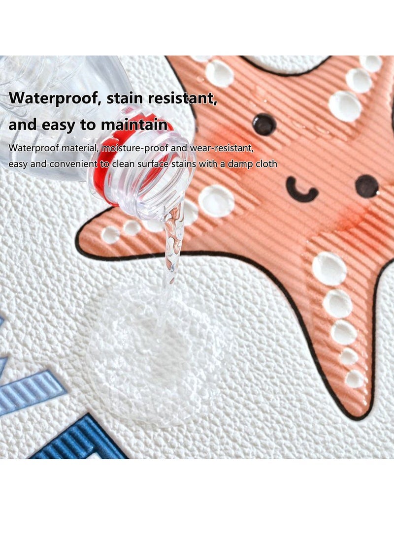 Captaintech Pack of 5 Wall Padding for Kids, Peel and Stick Headboard Upholstered Wall Panels, Wall Protection Pad for Tatami, Bedroom, Playroom, Nursery - Image 5