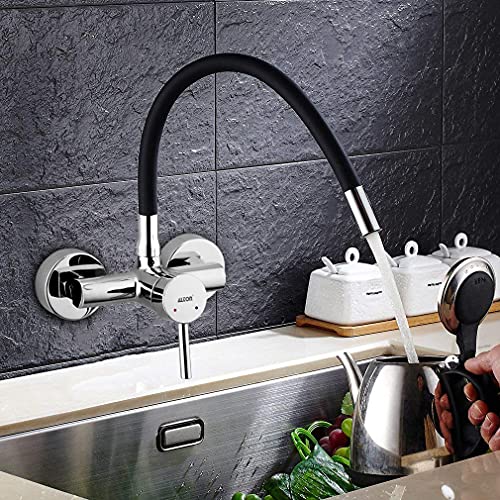 ALTON LEO12131 Brass, Single Lever Sink Mixer with Flexible Swivel Spout, Chrome Finish - Image 2