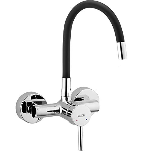ALTON LEO12131 Brass, Single Lever Sink Mixer with Flexible Swivel Spout, Chrome Finish - Image 1
