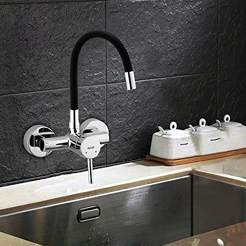 ALTON LEO12131 Brass, Single Lever Sink Mixer with Flexible Swivel Spout, Chrome Finish - Image 5