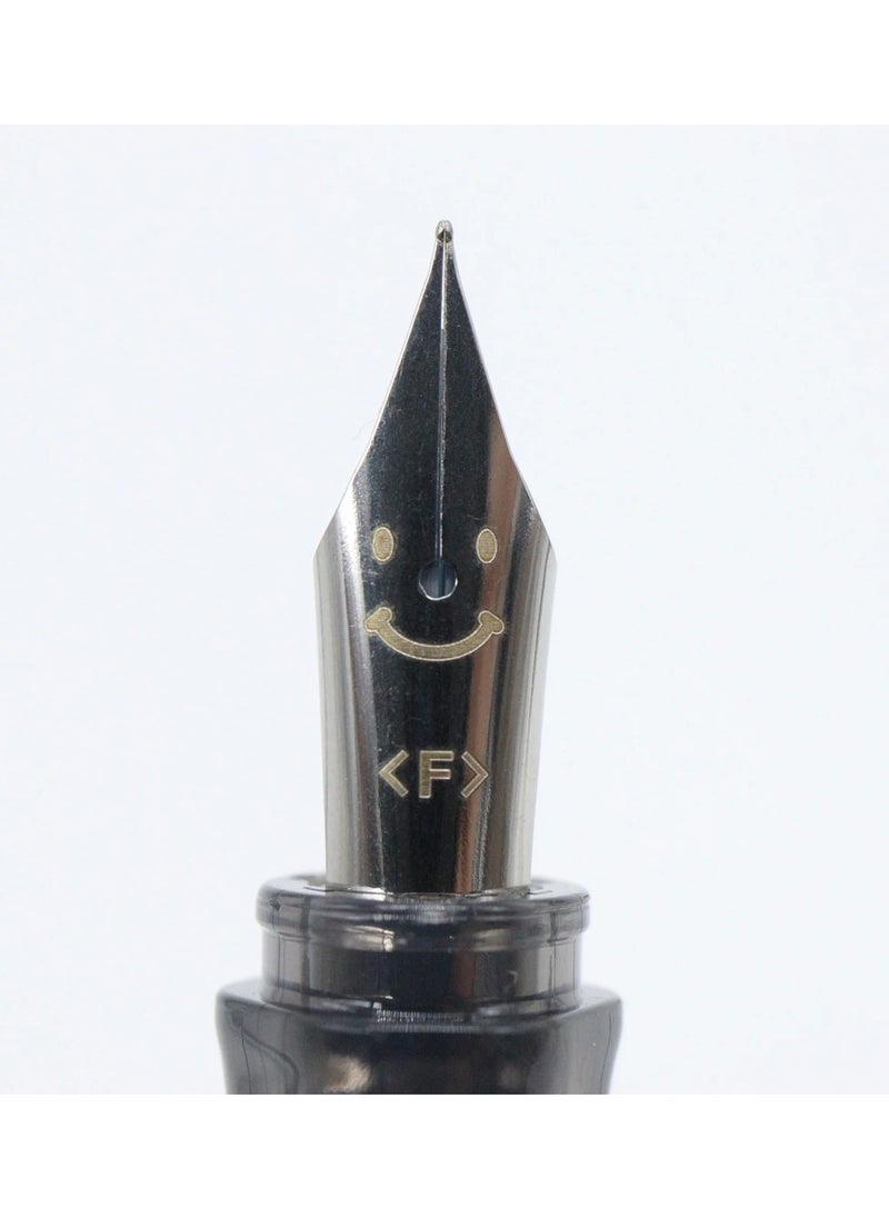 PILOT Kakuno Fountain Pen Orange Body With One Ink Cartridge Fine Tip  - Image 3