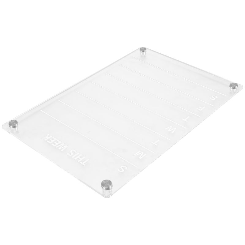 Household Fridge Magnetic Board Reusable Dry Erase Planner Board Transparent Writing Board - Image 1