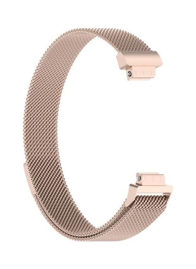 NIBEMINENT - Milanese Replacement Wrist Strap Watchband For Fitbit Inspire 2 Gold - Image 1