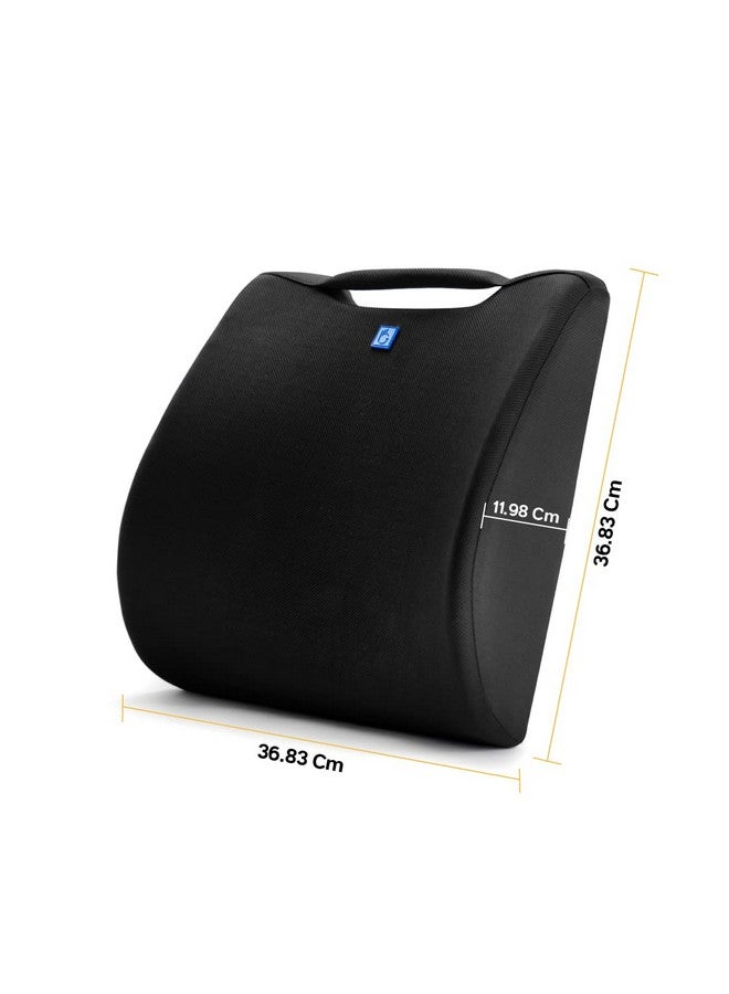 Back Good أورثوسيت من باك جود - مصمم لآلام الظهر | وسادة قطنية قطنية | رغوة مصبوبة صلبة | راحة طوال اليوم (أسود) - Image 5