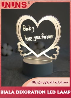 Gifts For Her/Him,3D LED Message Board Night Light,Heart Shape Luminous Lamp,Desk Decoration Night Lamps,Home Decor Light,Nightlight Gifts For Kids Parents Husband Wife Woman Men - pzsku/Z500D9B6E6F13256B2BBDZ/45/_/1720431255/dc0c4810-30b9-4be6-9a02-bec77edcbb55