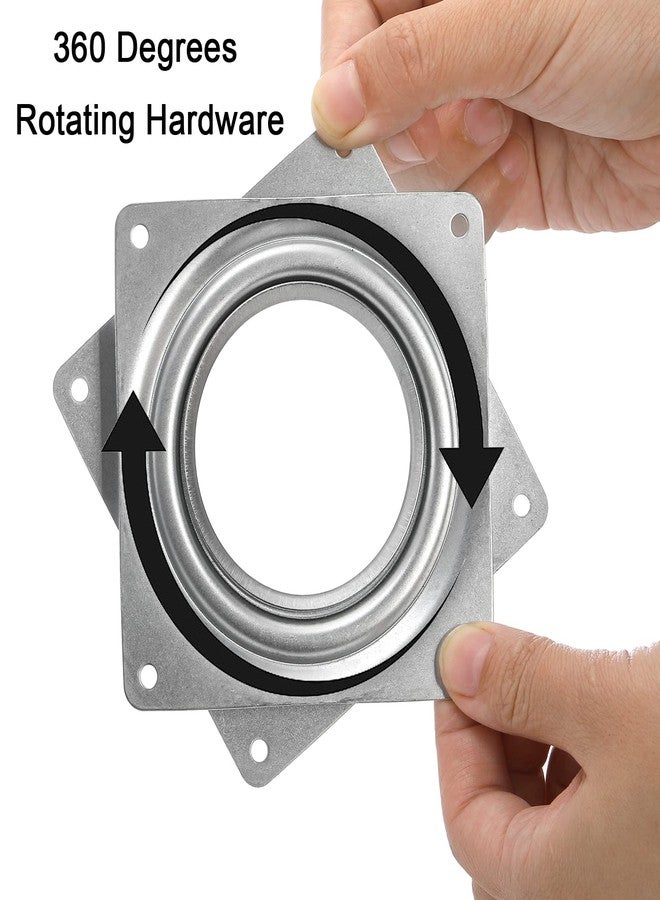 Fasmov 16 Pack 4-Inch Lazy Susan Turntable Bearings, 5/16” Thick Swivel Plate for Serving Trays, Kitchen Cabinet, Craft Project, Makeup Holder, Silver - Image 4