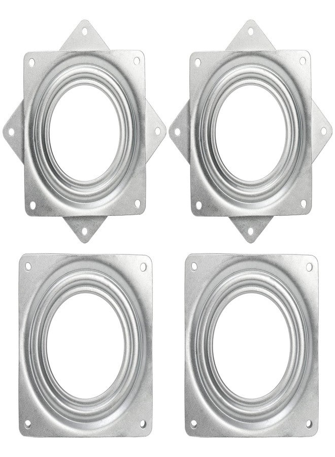 Fasmov 16 Pack 4-Inch Lazy Susan Turntable Bearings, 5/16” Thick Swivel Plate for Serving Trays, Kitchen Cabinet, Craft Project, Makeup Holder, Silver - Image 2