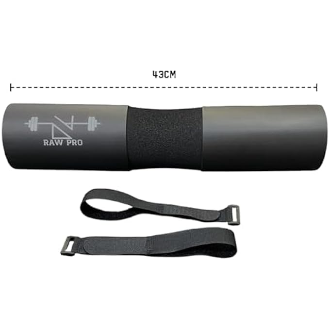 rayihni Foam Barbell Pad For Squats And Hip Thrusts | Black Protective Cushion For Weightlifting Comfort And Support | Non-Slip Design For Olympic Bars - Image 4