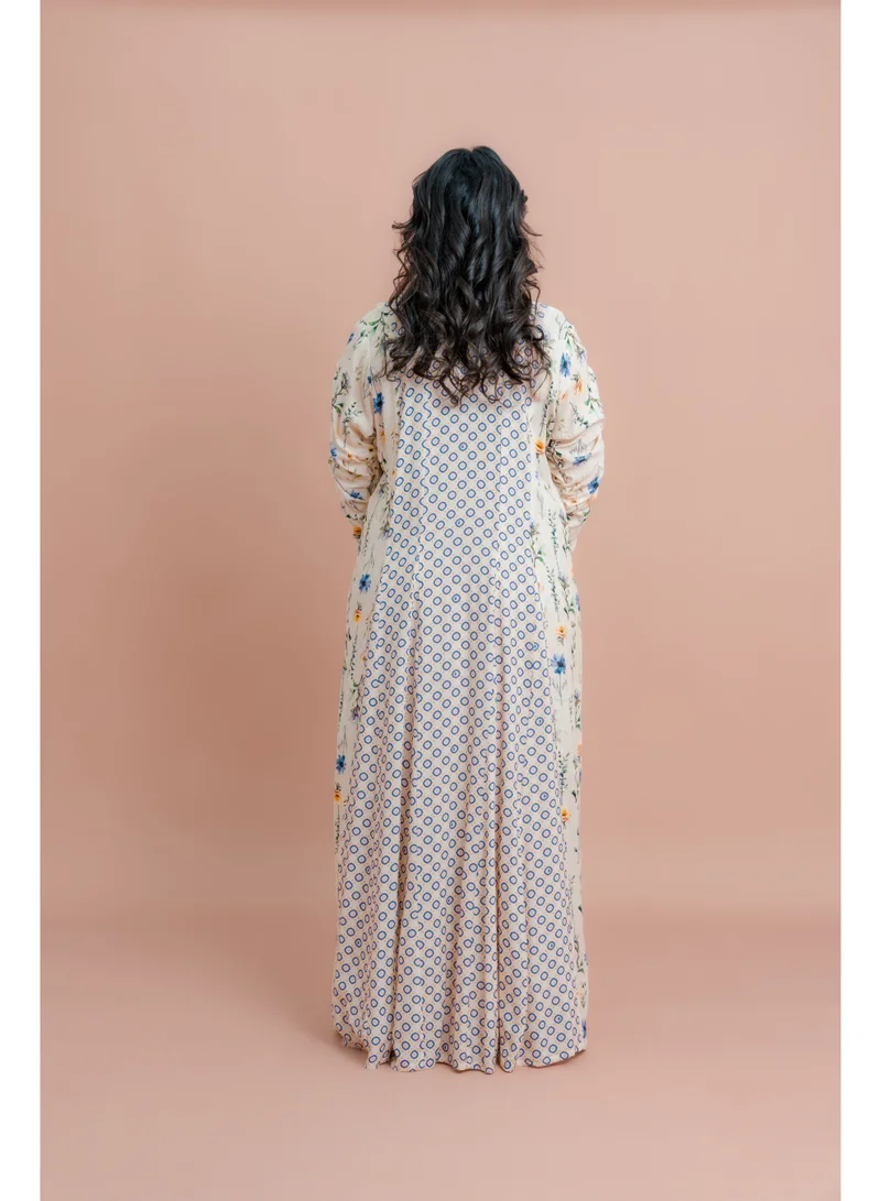 IKKXA Blossom Drape Two-Piece Set IK080 Beige