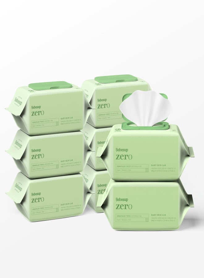 BEBESUP- Korea’s #1 Zero Harsh Chemicals Baby Wipes- Water Based Hypoallergenic Unscented Extra-Thick Organic baby wipes for sensitive skin Zero skin irritants Flip-Top 640 Count (8 Packs) - Image 1