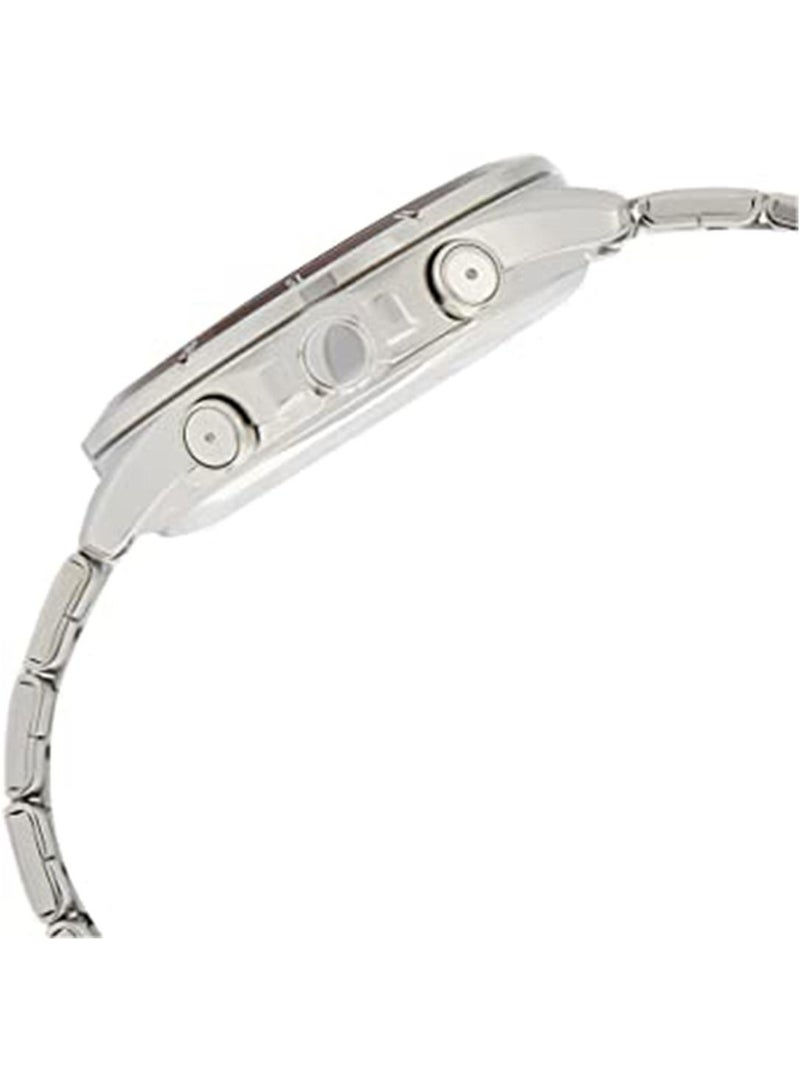 CASIO Men's Water Resistant Chronograph Watch MTP-1374D-5AVDF - 47 mm - Silver - Image 3
