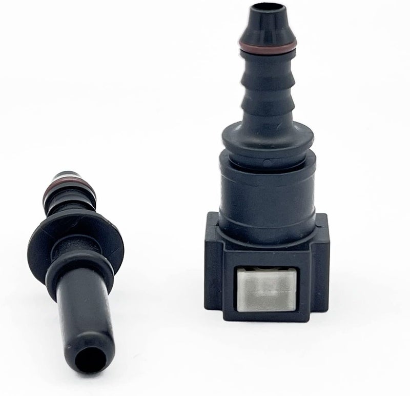 KRD PERFORMANCE 7.89mm (5/16) SAE to 3/8 Barb Straight Quick Release Connector for Nylon Fuel Line Hose - Image 3
