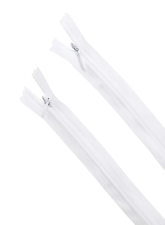 Seeking ROAM Invisible Zippers, Nylon Coil, #3, 2 Pieces (White, 18" inch) - Image 1