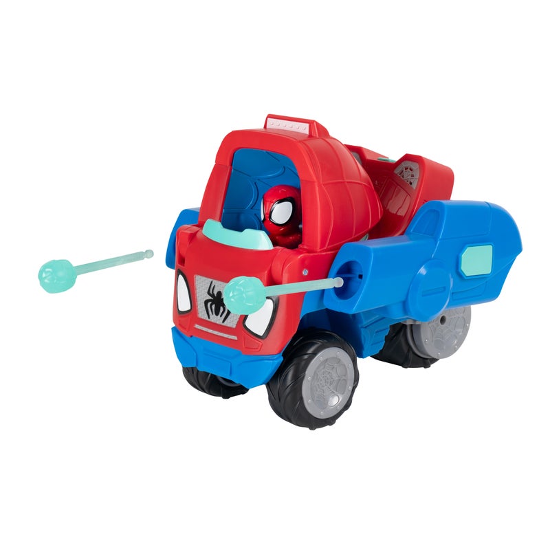 MARVEL Spidey N Friends Transforming Web Wave-Cruiser Play Vehicle - Transforms from Land to Sea Mode | Not Intended for Play in Actual Water | Marvel | Spiderman | Toy Vehicle | Toy Car | Collectible Toys | Encourages Imaginative Play & Motor Skills Development | Gift for Kids & Toddlers - Image 5