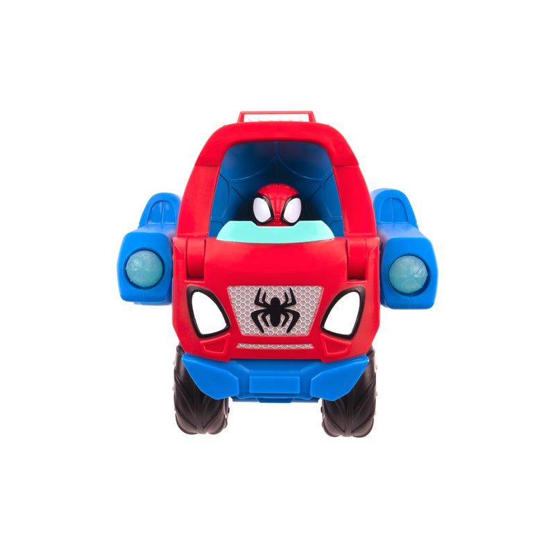 MARVEL Spidey N Friends Transforming Web Wave-Cruiser Play Vehicle - Transforms from Land to Sea Mode | Not Intended for Play in Actual Water | Marvel | Spiderman | Toy Vehicle | Toy Car | Collectible Toys | Encourages Imaginative Play & Motor Skills Development | Gift for Kids & Toddlers - Image 4