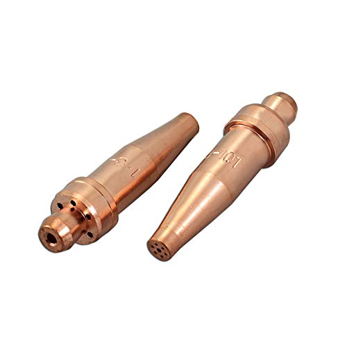 RIVERWELD Acetylene Cutting Tips 3-101 Size 1 & 1-3-101 for Victor Style Oxygen Oxy Oxyfuel Cutter Torch Pack of 2 - Image 1