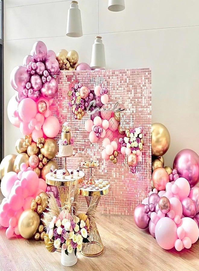 PartyWoo Pink and Purple Balloons 66pcs 12 Inch Baby Pastel Light Metallic Pink Light Purple Lavender Lilac Confetti Balloons for Baby Shower Princess Butterfly Birthday Party Decorations - Image 5