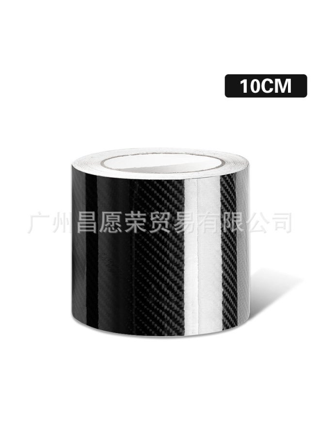 6d Three-dimensional Carbon Fiber Anti-scratch Sticker Car Bright Carbon Color Change Film Full Body Interior Modification Black