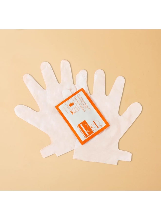 NOVAL RED NAIL DESIGN Hand Masks Moisturizing Gloves with Collagen & Keratin for Nail Spa Salon (5 Pairs - Image 3