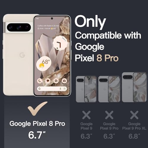 JETech Case for Google Pixel 8 Pro 67Inch 2023 NonYellowing Shockproof Bumper Protective Phone Cover AntiScratch Hard PC Back Clear - Image 3