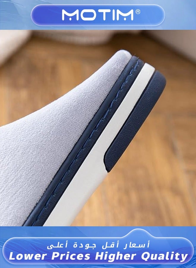 Motim Men's Comfortable Casual Cotton Home Slippers Flax Anti-Slip Soft  Slipper House Shoes Indoor and Outdoor Use  - Image 5