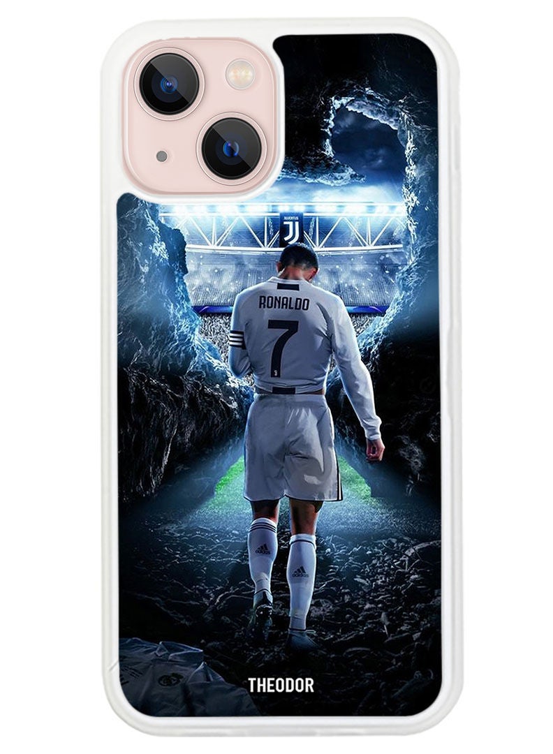 Theodor Protective Case Anti Scratch Shock Proof Cover For APPLE IPHONE 14 Ronaldo (White Bumper) - Image 1