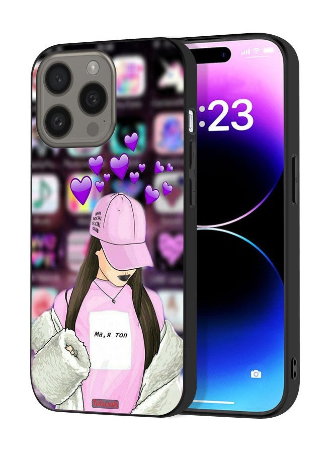 Tolwak Apple iPhone 15 Pro Protective Case Cover Anti Social Club  - Image 1