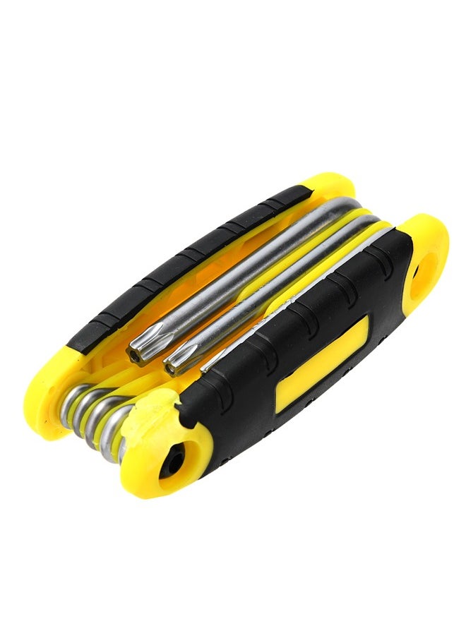 LAWAZIM - Folding Torx Key Set - Corrosion-Resistant Compact Multi-Size Tamper-Proof Folding Star Key Set - for Automotive, Furniture Assembly, Electronics and Appliances, and Bicycle Repair - Image 1