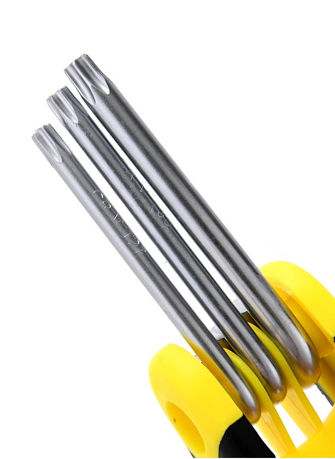 LAWAZIM - Folding Torx Key Set - Corrosion-Resistant Compact Multi-Size Tamper-Proof Folding Star Key Set - for Automotive, Furniture Assembly, Electronics and Appliances, and Bicycle Repair - Image 1